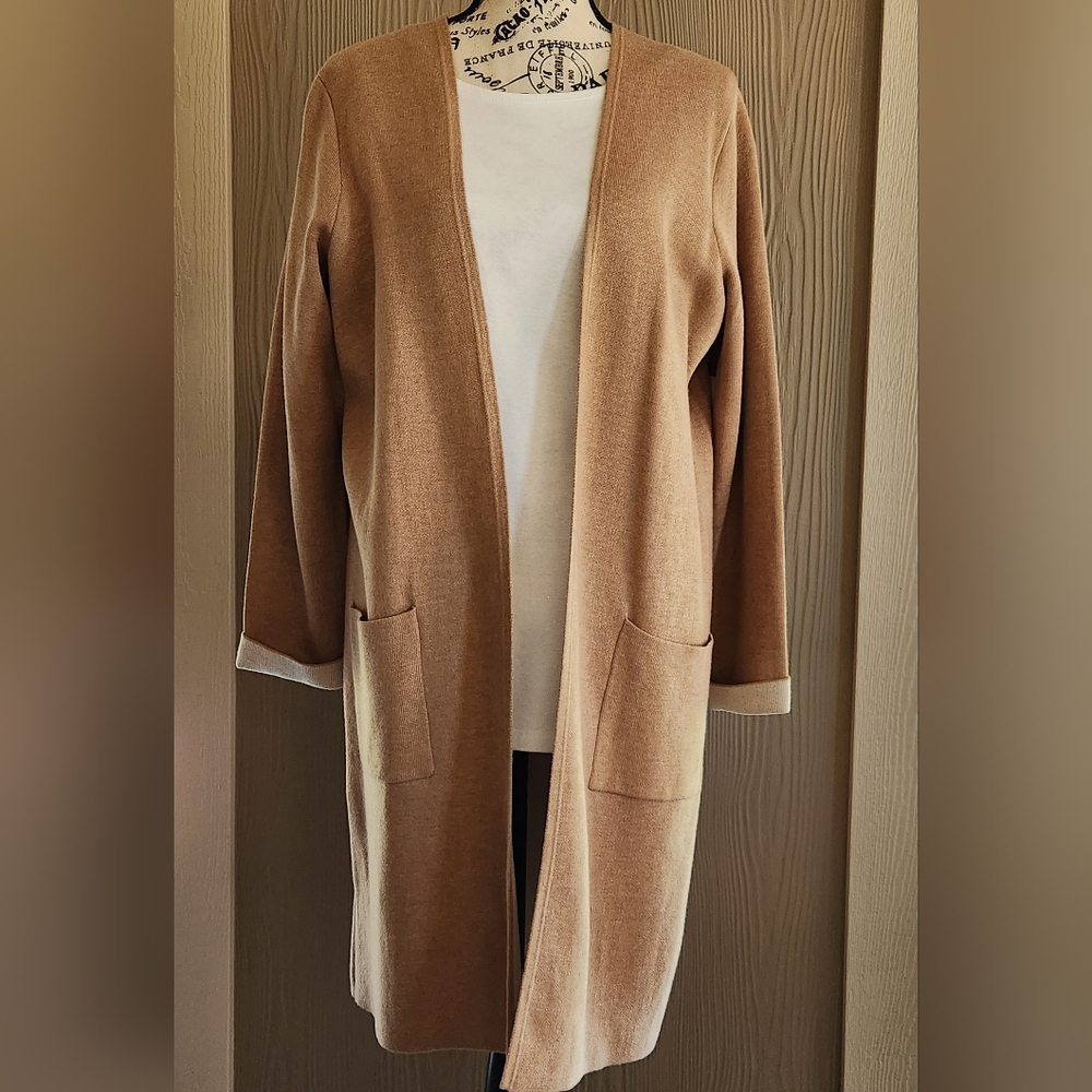 Time&Tru Camel Cardigan